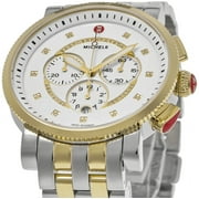 Michele Sport Sail White Diamond Dial Two-Tone Steel Women's Watch MWW01K000121