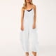 thumbnail image 4 of Gibobby Monos Holgados Mono sin mangas con cuello en V para mujer, informal, liso, de verano, con pierna ancha, pantalones con pechera, mono con botones y bolsillos con botone(Blanco， XXL), 4 of 5