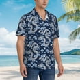 thumbnail image 5 of Goofa Dragons Hawaiian Shirt for Men, Unisex Summer Beach Casual Short Sleeve Button Down Shirts,Aloha Tropical Floral print shirt-Large, 5 of 9
