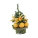 thumbnail image 3 of Árbol de Navidad artificial de mesa con plantas en maceta, decoración del hogar, decoración de invierno Dorado, 3 of 9