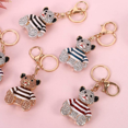 thumbnail image 4 of Rhinestone Cute Mini Bear Keychains,Crystal Little Animal Bears Keyrings, Red, 4 of 4
