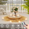 thumbnail image 4 of Velas tipo tealight recargables sin llama BUTHY, 12 piezas, con control remoto, 4 of 8