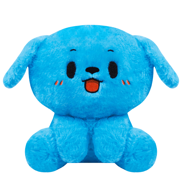 Perrito Azul Wiki PELUCHERIA mediano 20 cm con detalles bordados