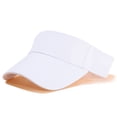 thumbnail image 2 of dgysar Breathable Sports Visor Lightweight Empty Top Running Hat for Sun Safety, Unisex White 1PC, 2 of 6