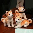 thumbnail image 2 of Peluche de perro Akita de 2 tamaños, nuevo, bonito juguete de simulación, Shiba Inu, muñeco esponjoso, regalo de cumpleaños para niños., 2 of 6