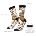thumbnail image 6 of Honeii Cowboy Up Vintage Wild West Print Adult Socks,Crew Socks,Casual Calf Socks,Daily Wear Socks for Men & Women, Perfect for Sports, Casual and Everyday Use, 6 of 6