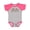 Baseball Heather and Hot Pink, variant on Inktastic Dibs on the Cheesecake Boys or Girls Baby Bodysuit