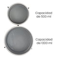 thumbnail image 4 of Plato para Perro E-PETS Set 2 Piezas Cerámica con Base Elevada 1.3 L y 500 ML, 4 of 8