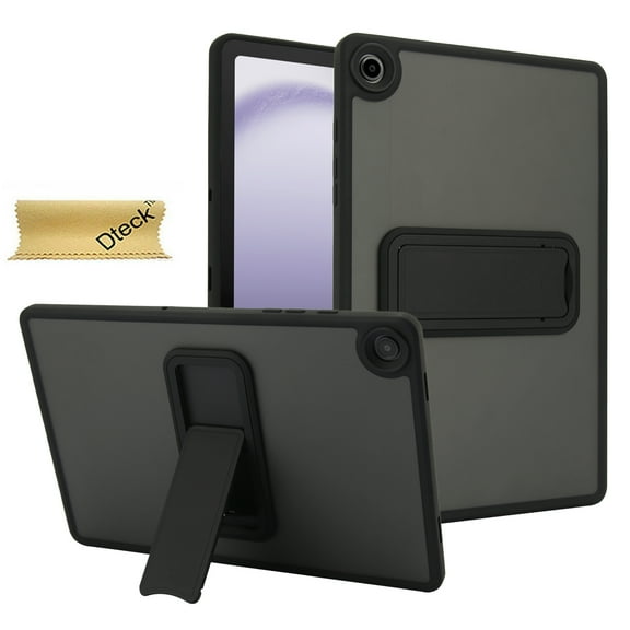 Dteck Slim Case for Samsung Galaxy Tab S10 FE 2025/ S9 FE 5G 10.9 Inch/ S9 11 Inch 2023 with Kickstand, Shockproof Cover with Frosted Back Shell, Black