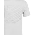 thumbnail image 3 of FashionOutfit Men's Solid Patched Tee with Slight Round Hem, 3 of 4