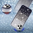 thumbnail image 5 of Compatible with iPhone 15 Pro Bling Case Cute Glitter Diamond Rhinestone Shiny Gradient Crystal Bumper Luxury Protective Cover 3D Handmade Cover for Women Girls Black, 5 of 9