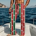 thumbnail image 6 of Mens Christmas Tree Pajama Pants Lounge Bottoms with Pockets & Drawstring Wide Leg Straight Novelty Funny Soft Pj Sleep Pants Xmas Pajamas Cute Sleepwear, 6 of 8