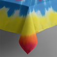 thumbnail image 5 of Colorful Tie Dye Mandala Square Tablecloth,Waterproof Square Table Cover,Wipeable Spillproof Washable Table Cover for Home Kitchen Party Decor 60"x60"(152x152cm), 5 of 6