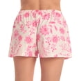 thumbnail image 3 of Just Love Women’s Cotton Pajama Shorts- Sleep & Lounge Boxer PJs. (Floral Pink, 3X), 3 of 3