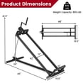 thumbnail image 3 of Costway Lawn Mower Lift Jack with Adjustable Height Angle Manual Handle Powder-coated Metal Black, 3 of 10