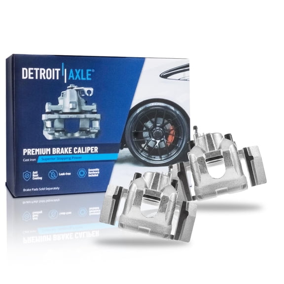 Detroit Axle - Rear Disc Brake Calipers w/Brackets Replacement for 2007-2017 Ford Expedition Lincoln Navigator - 2pc Set