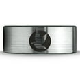 thumbnail image 2 of Tungsten Bird Flying Wings Aves Chordata Band Ring 8mm Men Women Comfort Fit Brushed Gray Flat Cut Black Polished, 2 of 4
