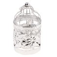 thumbnail image 2 of Guardoinrt Electroplated Metal Birdcage Shape Tea Light B- Candle Holder Silver Type E 1Set, 2 of 6