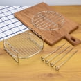 thumbnail image 4 of Parrilla de acero inoxidable de doble capa, accesorios para freidoras de aire, parrilla para barbacoa, accesorios para freidoras eléctricas, rejilla cuadrada, rejilla para cocinar al vapor, rejilla, 4 of 5