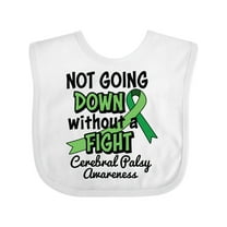 Inktastic Not Going Down Without a Fight Cerebral Palsy Awareness Boys or Girls Baby Bib