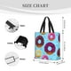 thumbnail image 3 of Fotbe Donuts Bolsa Tote con Estampado para Mujer, Bolsos con Cremallera, Bolsa de Hombro Casual de Gran Capacidad con Bolsillos Internos, 3 of 7