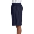 thumbnail image 2 of Russell Athletic 9 Dri-Power Tricot Mesh Shorts, XL, Navy, 2 of 3