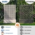 thumbnail image 5 of Raised Garden Bed with Trellis,Planter Box Outdoor Privacy Screen for Climbing Plant,Garden Planter with Drainage Holes,Privacy Planter Boxes for Planting Flower Patio Tomato Vegetable Herb, 5 of 7