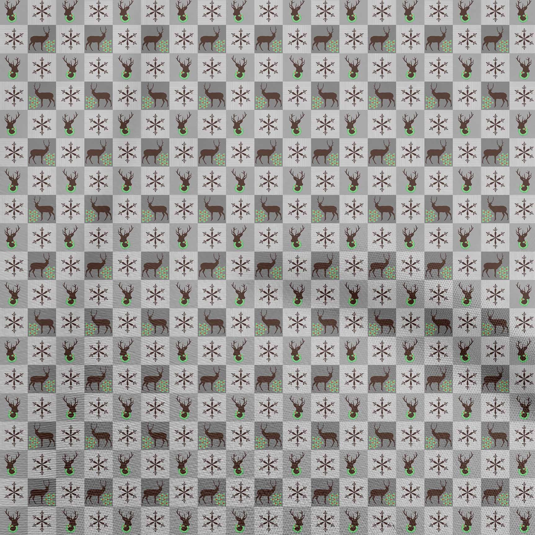 oneOone Cotton Jersey Gray Fabric Christmas Craft Projects Decor Fabric Printed By The Yard 58 Inch Wide