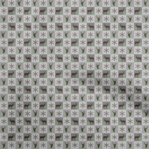 oneOone Polyester Spandex Gray Fabric Christmas Sewing Fabric By The Yard Printed Diy Clothing Sewing Supplies 56 Inch Wide