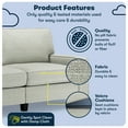 thumbnail image 3 of Serta Palisades 73" Track Arm Sofa with Removable Covers Pebble Gray, 3 of 17