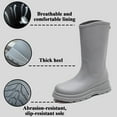 thumbnail image 4 of AUXDIQ Wellington Boots Women Mid-calf Wellies Waterproof Rain Boots Outdoor Garden Shoes, 4 of 6