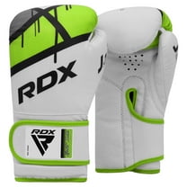 RDX Kids Boxing Gloves, 6oz Junior Training Mitts, Maya Hide Leather Ventilated Palm, Muay Thai Sparring MMA Kickboxing, Punch Bag Speed Ball Focus Pads Punching Workout, Youth Games Fun