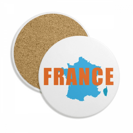 

European Map Tower France Coaster Cup Mug Tabletop Protection Absorbent Stone