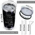 thumbnail image 2 of Valentine''s Day Gifts To My Wife Tumbler 20oz Couple Wedding Anniversary Romantic Gifts for Wife Insulated Tumbler with Lid and Straw (I Love You-Best Thing), 2 of 6