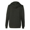 thumbnail image 3 of Independent Trading Co. Juniors’ Heavenly Fleece Lightweight Hooded Sweatshirt SS650 Charcoal Heather XL, 3 of 5