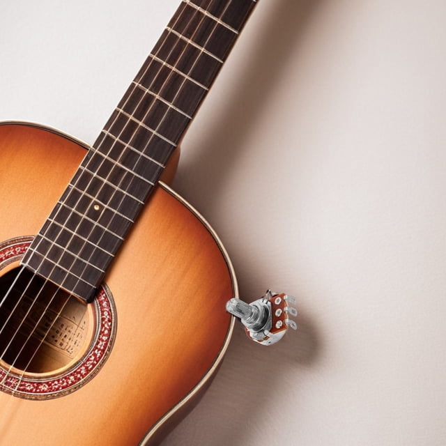 WHAMVOX 10Ud Potenciometros Metalicos Para Guitarra Volumen Y Tono Control Preciso Color Plateado