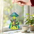 thumbnail image 3 of Lotusprinthandmade Raccoon Graphic Custom Shape Star Hologram Ornament 3.5in, raccoon holographic ornament, 3 of 5