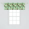 thumbnail image 2 of Ambesonne Tropical Window Valance, Endemic Toucans Pinnate, 54" X 18", Pale Yellow Multicolor, 2 of 3