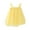Yellow, variant on SPRING PARK Toddler Baby Girls Floral Dress Princess Birthday Party Mesh Sleeveless Tutu Skirt Clothes