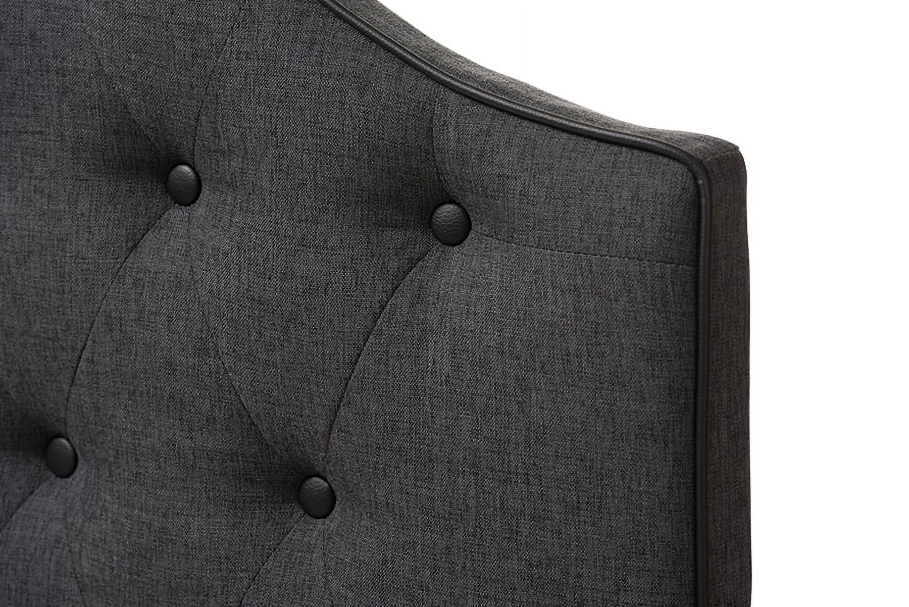 Baxton Studio Windsor Modern And Contemporary Dark Gray Fabric