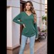 thumbnail image 4 of Camisas de Larga para Mujer, Cuello en V, Blusas Casuales, Sueltas, Elegantes, Básicas, Moda de Otoño, Conjuntos de Moda, Ropa de Invierno Verde M, 4 of 7