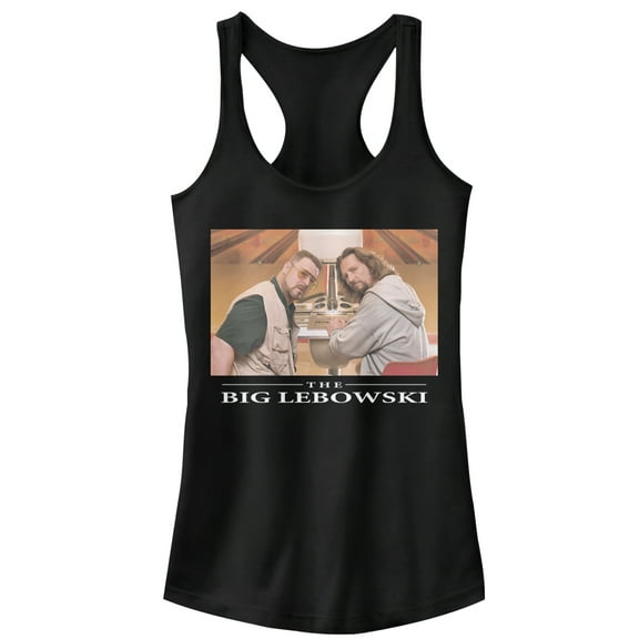 Junior's The Big Lebowski Bowling Buddies  Racerback Tank Top Black Medium