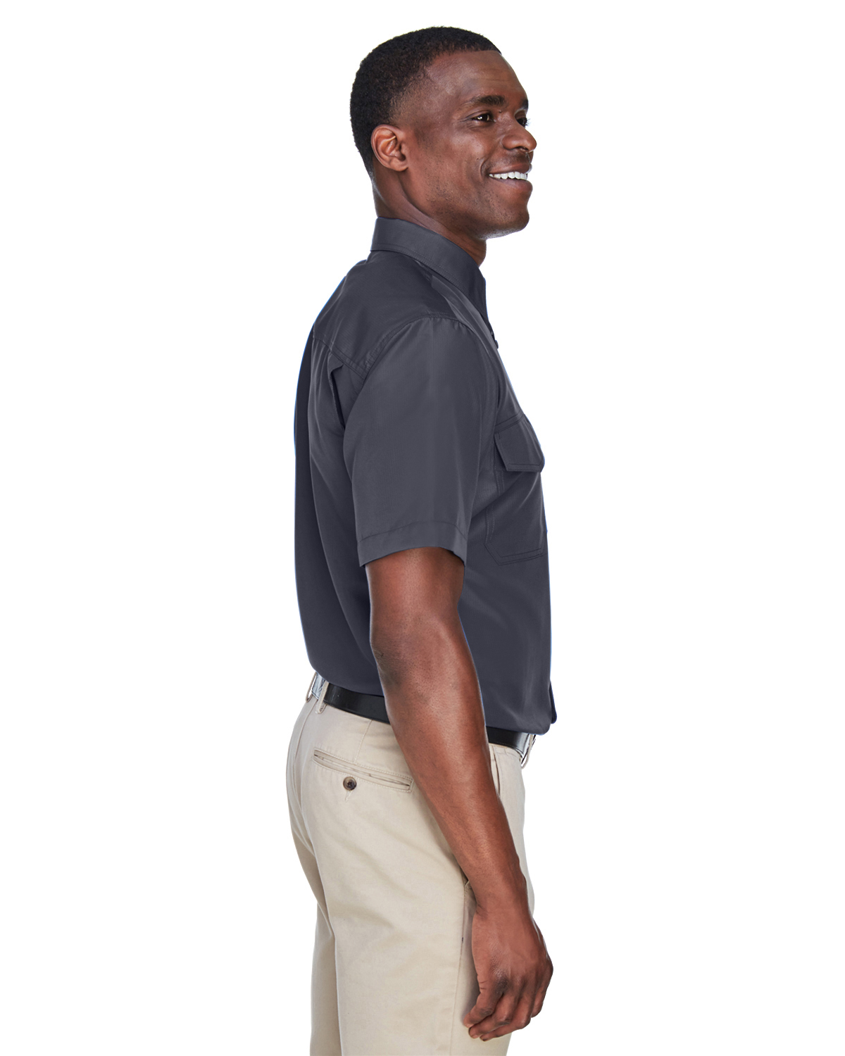 Harriton Men's Key West Short-Sleeve Performance Staff Shirt - M580 - image 4 of 4