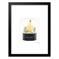Bring in the Holidays Fashion Designer Snow Globe - Framed Print