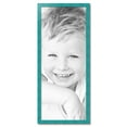thumbnail image 2 of ArtToFrames 19" x 47" Turquoise Picture Frame, 19x47 inch Blue Wood Poster Frame (WOM-4588), 2 of 8