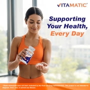 Vitamatic Mastic Gum 1000mg per Serving 120 Capsules - Promotes Digestive, Oral & liver health