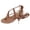 Brown, variant on Women's Flat Knee High Gladiator Strappy Sandals Open Toe Lace Up Back Tie Flip Flops Lightweight Walking Slide Green Size 9