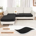 thumbnail image 2 of Juego de sofás en forma de L de terciopelo impermeable NAISI Furniture Cover, 2 of 6