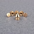 thumbnail image 6 of LEORX Metal Rivets 20Pcs Golden Shaped For Diy Craft Metal Rivet In Punk Style Design, 6 of 8