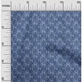 thumbnail image 2 of oneOone Viscose Chiffon Medium Blue Fabric Asian Dabu Print Craft Projects Decor Fabric Printed By The Yard 42 Inch Wide, 2 of 4